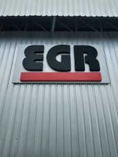อักษรโลหะยกขอบทำสี EGR 2