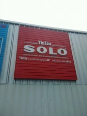 อักษรไฟออกหน้า หน้าอะคิลิค ติดบนอะลูมิเนียมตัวC6