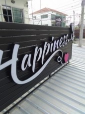 อักษรไฟออกหน้า หน้าอะคิลิค ติดบนอะลูมิเนียมตัวC3